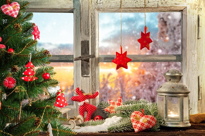 Christmas window decoration