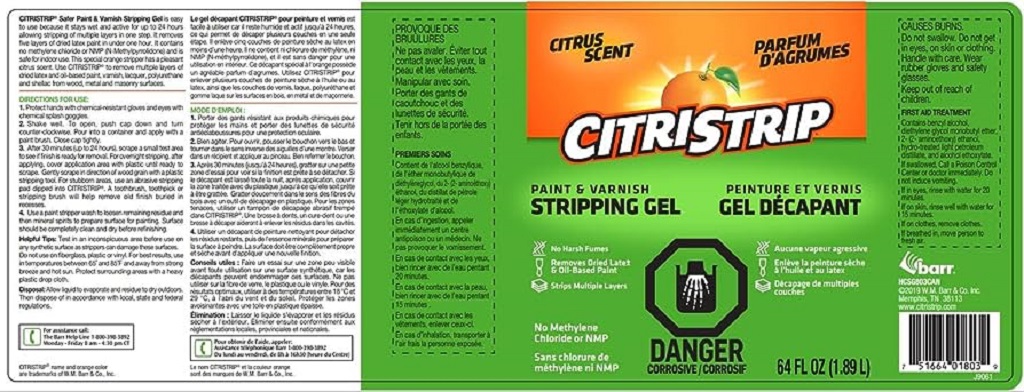 Is Citristrip Water or Oil Based?