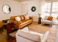 How to modernize a leather couch