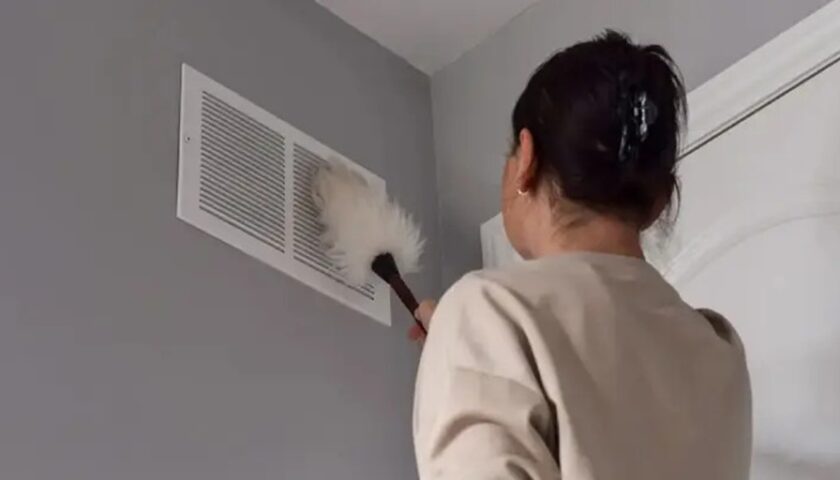 How do I disinfect my AC vents?