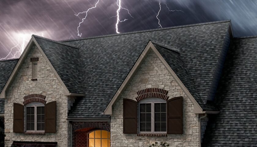 How do you describe a damaged roof?