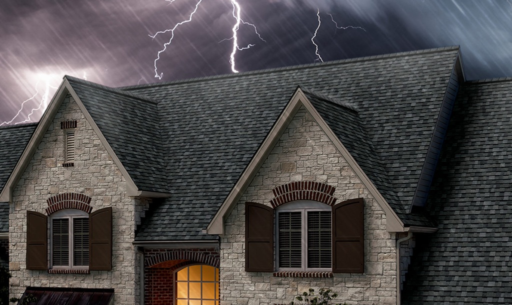 How do you describe a damaged roof?