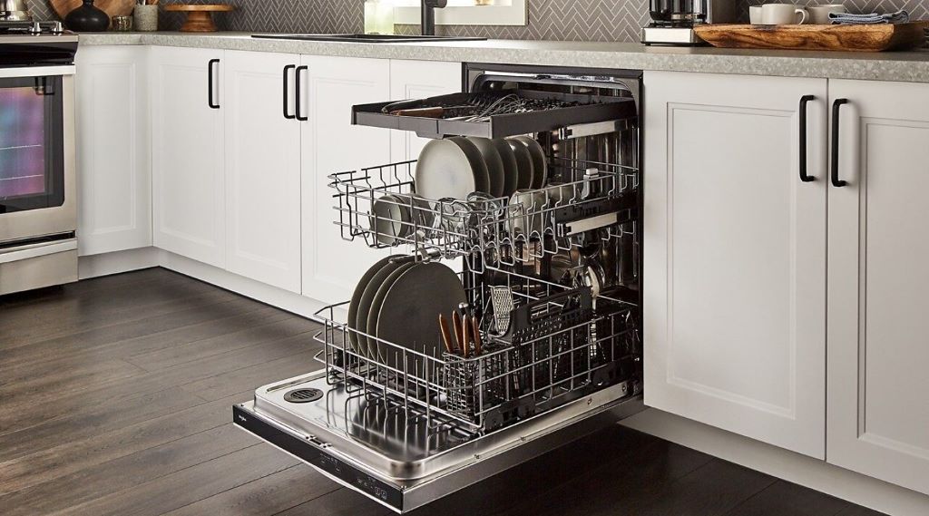 Whirlpool dishwasher leaking from bottom left corner